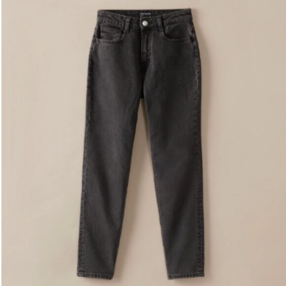 Frank & Oak Women's High Rise Jeans - Charcoal - Picture 4 of 11